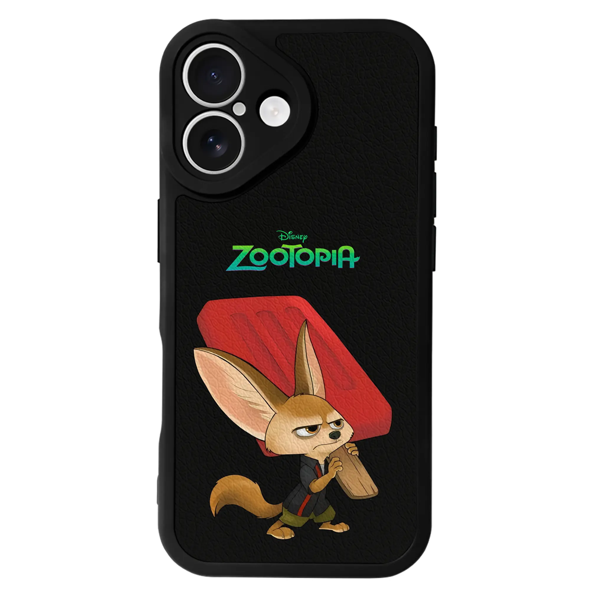 ズートピア グッズ,フィニック - IPhone 16シリーズ対応 ・ シリコンスマホケース ・ レザー調 ・ 高精度フィット ・ 耐衝撃 ・ ワイヤレス充電対応 ・ 精密カット